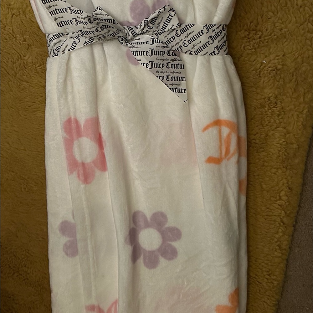 Juicy Couture Floral Print Blanket